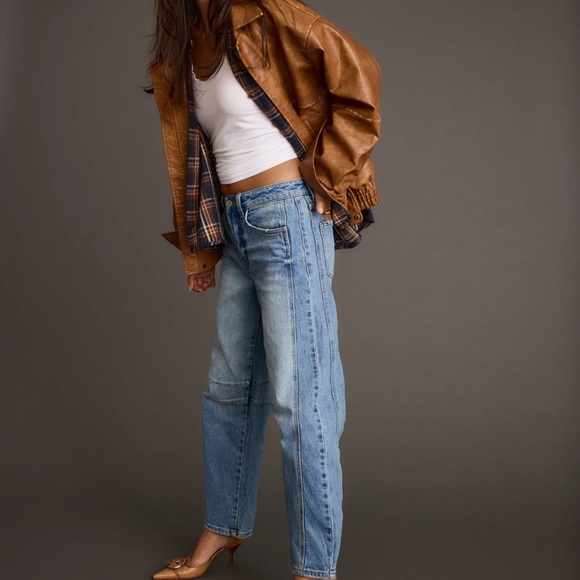 12th Tribe Brown Leather Jacket - Picture 5 of 10